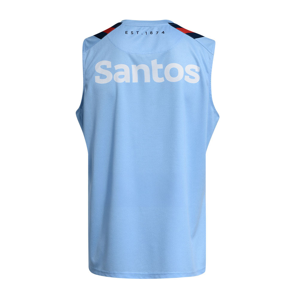 NSW Waratahs 2026 Men's Blue Training Singlet