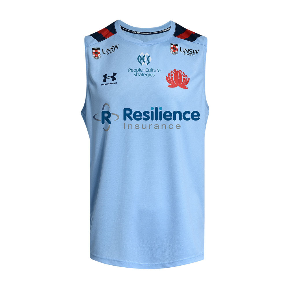 NSW Waratahs 2026 Men's Blue Training Singlet