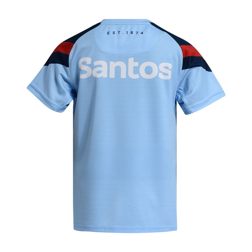 NSW Waratahs 2026 Kids Blue Training Tee